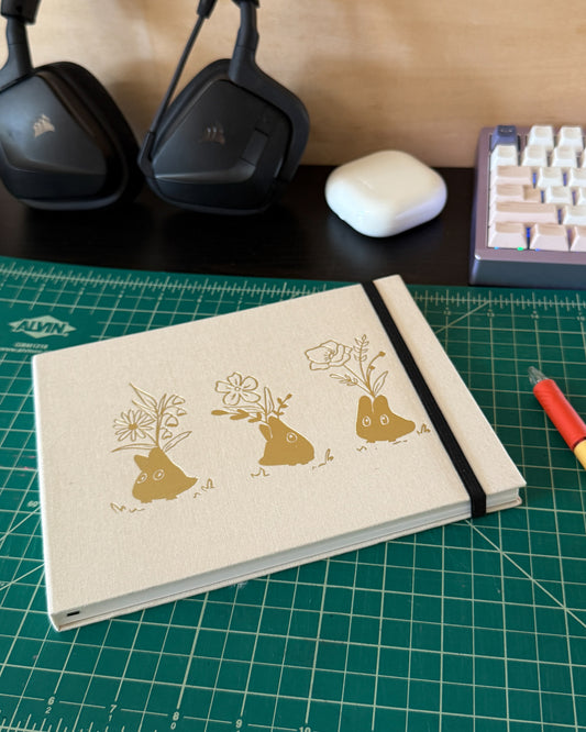 Garden Friends Lay flat Sketchbook