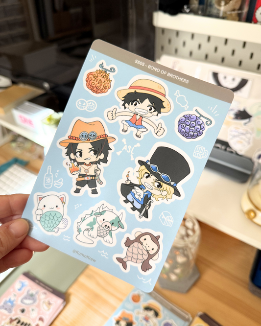 OP Brothers Vinyl Sticker Sheet [4x6 in]