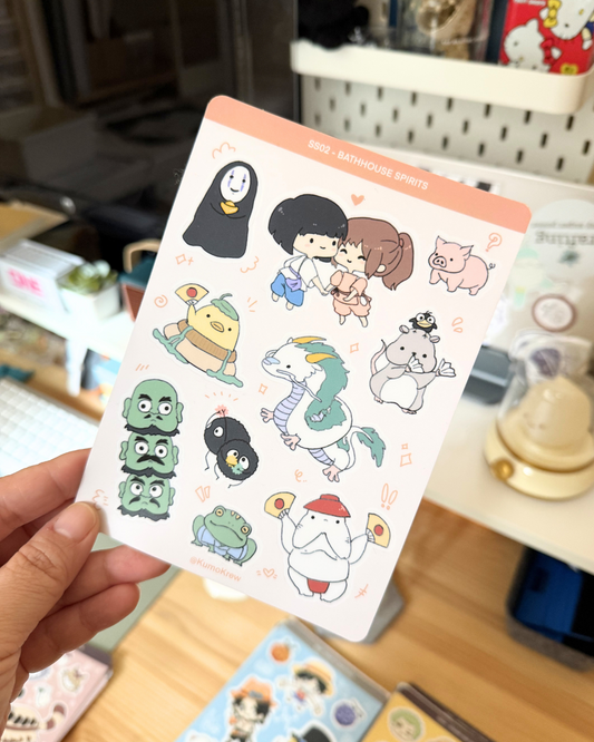 Ghibli - Bathhouse Sticker Sheet [4x6 in]