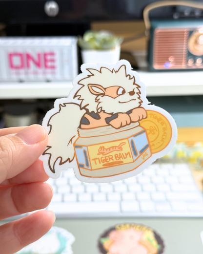 PKMN Tiger Balm Vinyl Sticker [3 in]