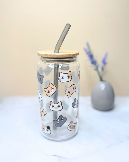 Cat Glass Tumblr [16 oz]