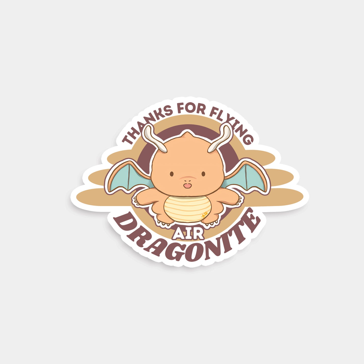 PKMN Air Dragonite Vinyl Sticker [3 in]