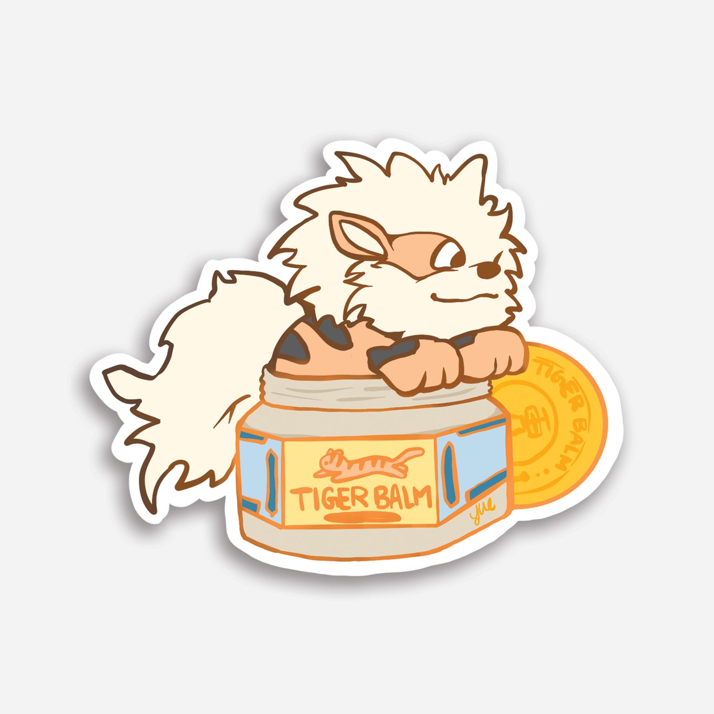 PKMN Tiger Balm Vinyl Sticker [3 in]