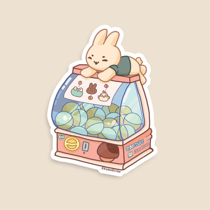 Bunny Gachapon Vinyl Sticker [3 in]