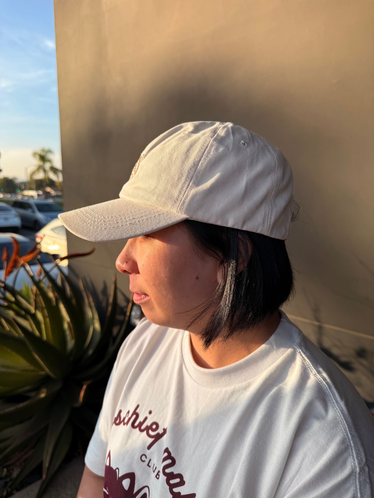 Daruma Neko Dad Cap [Cream]