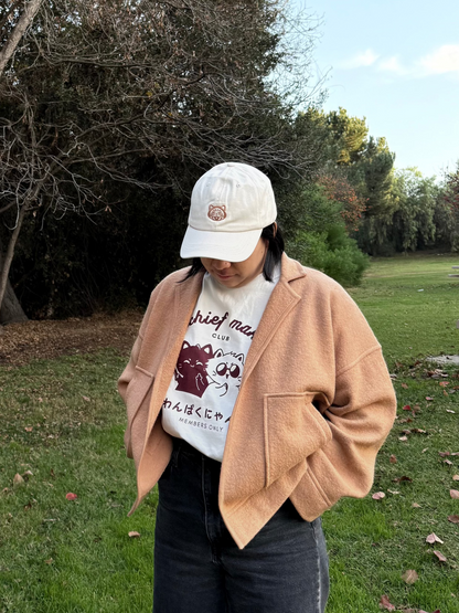 Daruma Neko Dad Cap [Cream]