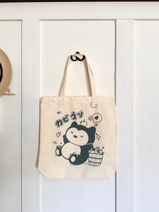 Apple Addict Snorlax Tote Bag