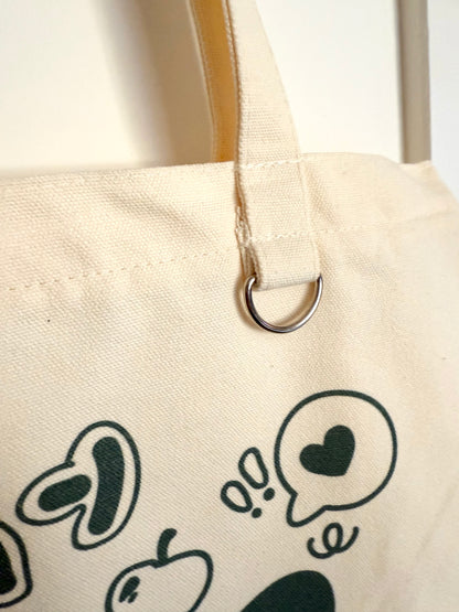 Apple Addict Snorlax Tote Bag