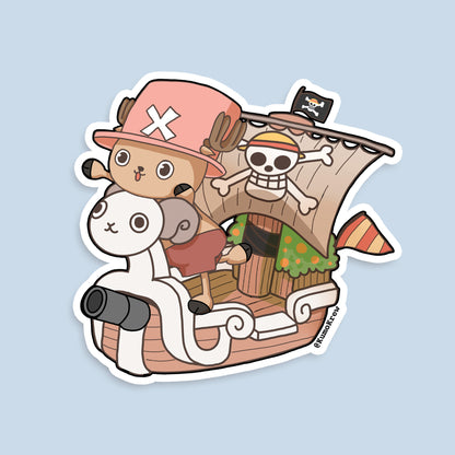 OP Straw Hats Vinyl Sticker [3 in]