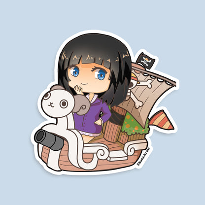 OP Straw Hats Vinyl Sticker [3 in]