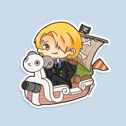 OP Straw Hats Vinyl Sticker [3 in]