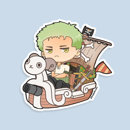 OP Straw Hats Vinyl Sticker [3 in]
